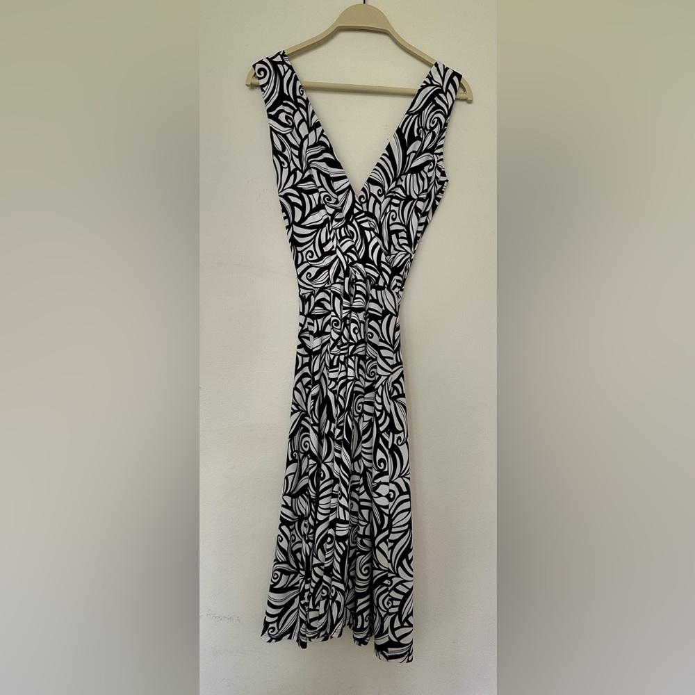 Bisou Bisou Black/White Patterned Dress